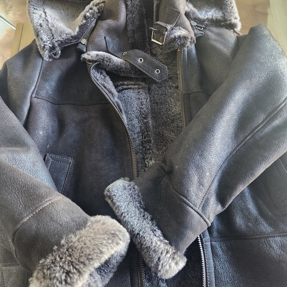 Shearling Bomber Jacket - Picture 10 of 12